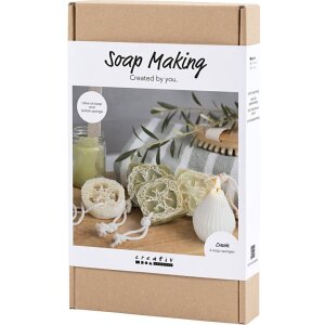 Kreativ Set Seifenherstellung mit Loofah, olivgr&uuml;n, voraussichtlich Anfang M&auml;rz lieferbar