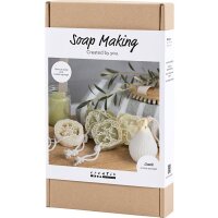 Kreativ Set Seifenherstellung mit Loofah, olivgrün, voraussichtlich Anfang März lieferbar