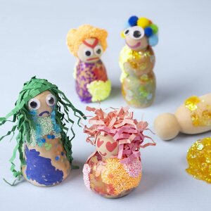 Holzfigurenkörper,  90 Stück versch. sortiert,...