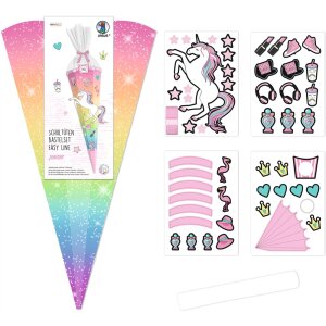 Schultüten Bastelset Easy Line Rainbow Einhorn von...