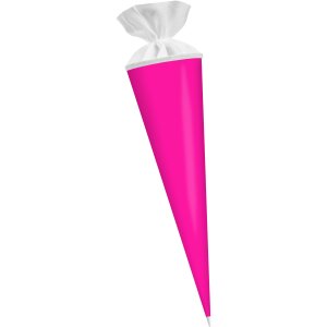 Schultüte neonpink 70 cm lang D: 18 cm aus...