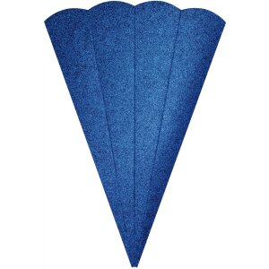 Geschwister Schult&uuml;tenrohling Glitter, 41 cm, 400 g/m&sup2; glitter ultramarin
