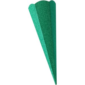 Geschwister Schult&uuml;tenrohling Glitter, 41 cm, 400 g/m&sup2; glitter gr&uuml;n