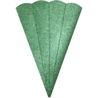 Geschwister Schultütenrohling Glitter, 41 cm, 400 g/m² glitter grün