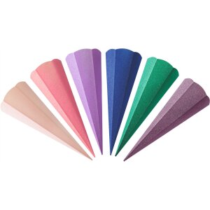 Schultütenrohlinge Glitter, Einzelfarben, 68 cm, 400...