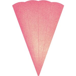 Schult&uuml;tenrohling Glitter, 68 cm, 400 g/m&sup2; glitter hell pink