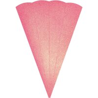 Schultütenrohling Glitter, 68 cm, 400 g/m² glitter hell pink