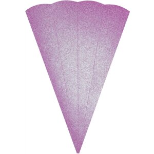 Schult&uuml;tenrohling Glitter, 68 cm, 400 g/m&sup2; glitter violett