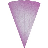 Schultütenrohling Glitter, 68 cm, 400 g/m² glitter violett