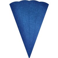 Schultütenrohling Glitter, 68 cm, 400 g/m² glitter ultramarin