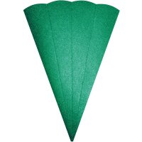 Schultütenrohling Glitter, 68 cm, 400 g/m² glitter grün
