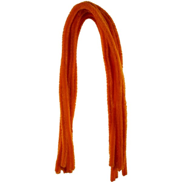 XRXYMQ Pfeifenreiniger 200 Stück - Orange Chenilledraht 30cm Für DIY Basteln