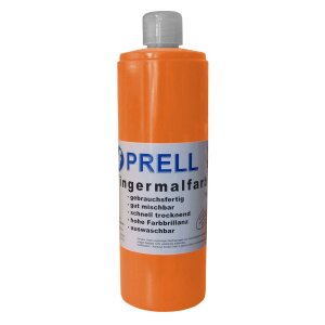 Fingermalfarbe orange, 750 ml von Prell