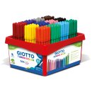 Giotto Turbo Color Fasermaler, 144 Stück in 12 Farben sortiert