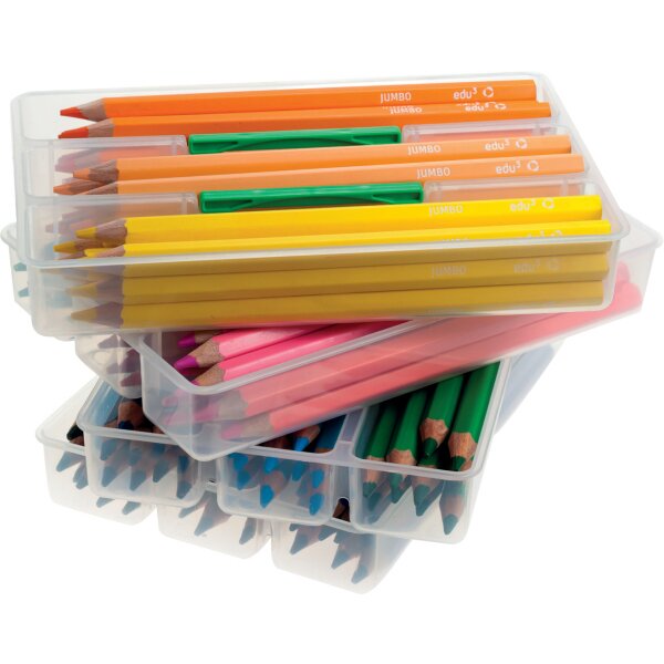 Jubiläumsangebot: edu3 Jumbo 120 Farbstifte Hexagonal in 12 Farben sortiert