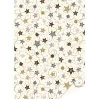 Motivkarton Sweet Home Weihnachten "Sterne gold" 1 Bogen
