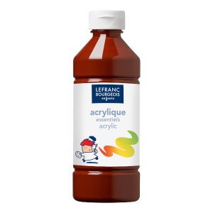 Acrylfarbe Liquid-Acrylic von ColArt Braun 500 ml