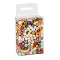 Wachsperlenmix ca. 6 und 8 mm 60 g bunt sortiert