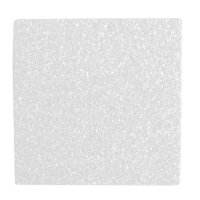 Moosgummi Glitter weiß 20 x 30 cm, 1 Platte 2 mm stark