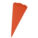 Schultütenrohling aus 3D Wellpappe orange, h: 68 cm