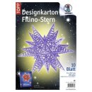 Designkarton Filino Stern, Starlight lavendel, 10 Blatt DIN A4