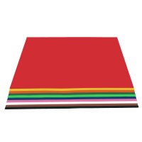 Tonkarton, 50 x 70 cm, 100 Bogen in 10 Farben sortiert