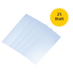 Laternenzuschnitt Transparentpapier: weiß 25 Blatt...