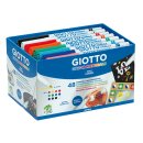 Giotto Decor Materials Fasermaler, Schulpackung mit 48 Stiften in 12 Farben sort. Lieferbar voraussichtlich Mitte November