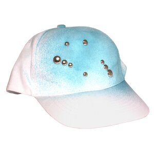 Baseball Cap Schirmkappe weiß 1 Stück, D: 54 cm