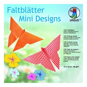 Faltblätter "Mini Designs" 15 x 15 cm, 120...