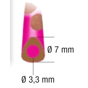 Lyra Groove® slim Farbstifte 144 Stifte in 12 Farben sort. im Holzkasten