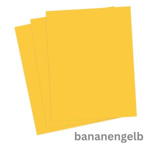 Tonzeichenpapier, bananengelb DIN A4, 100 Blatt, 130 g/qm