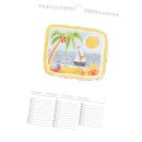 10 Stück Bastelkalender/Dauerkalender DIN A4, weiß, 12 Monatsblätter