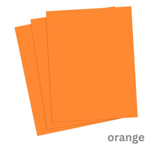 Fotokarton orange, DIN A4, 50 Blatt, 300 g/qm